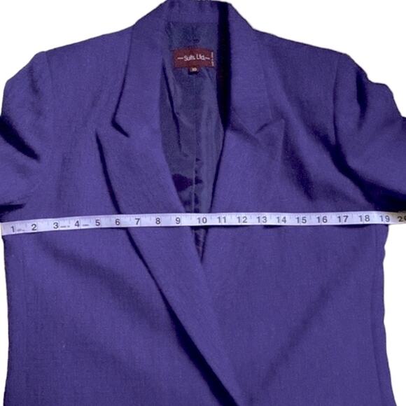 Vintage Womens Jacket Small Blazer Fall 80s Linen 90’s Classic Boho Preppy - Picture 10 of 15